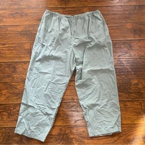 Green Linen Pants